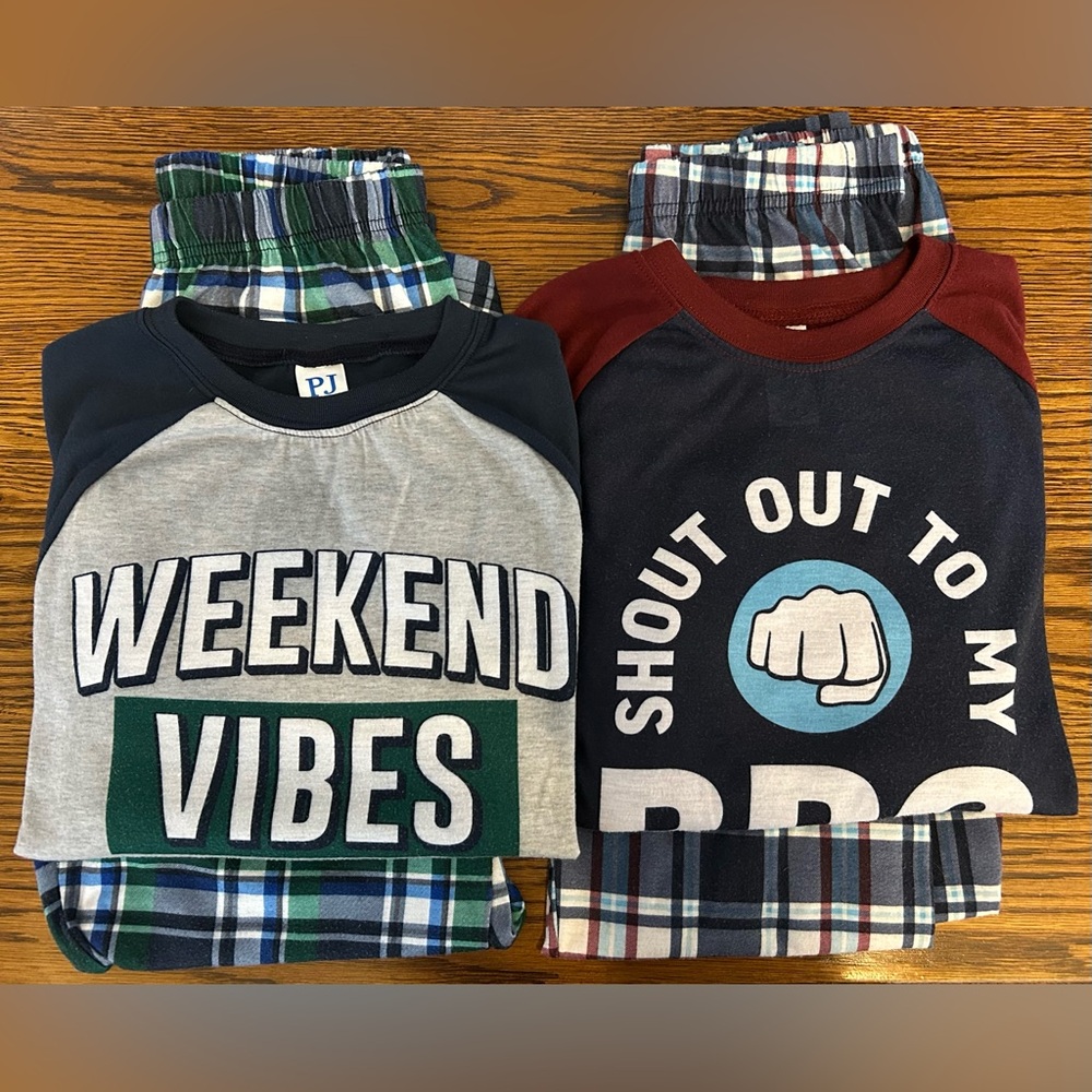 Boys Pajama Sets - Size Large 10-12